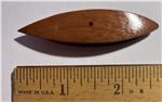 Red Wood Tatting Shuttle, 2½" Including Pick
