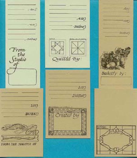 Mary Lorish Jahn Hang Tags #12-20