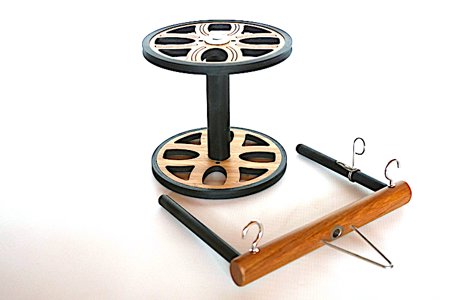 Majacraft Plying Flyer / Wood Bobbin Set